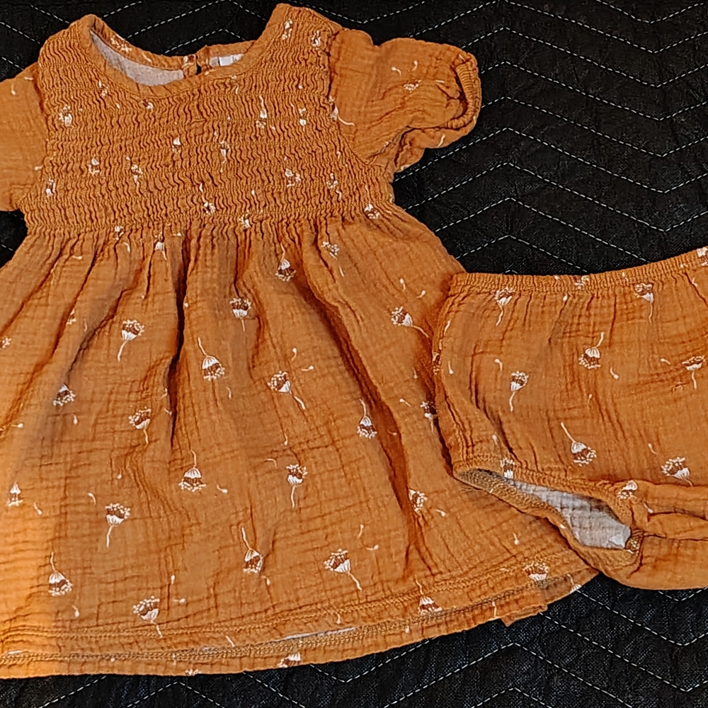 Faded Glory Orange Kids One Piece Bodysuit